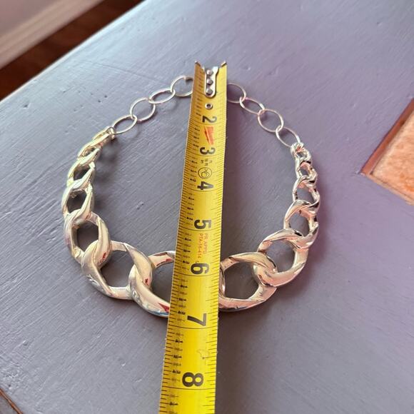 Simon Sebbag Chainlink 925 Sterling Silver Necklace - Picture 4 of 8